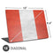 Peru Flag Distressed Universal Laptop 16in (13 x 9.4in) Skin